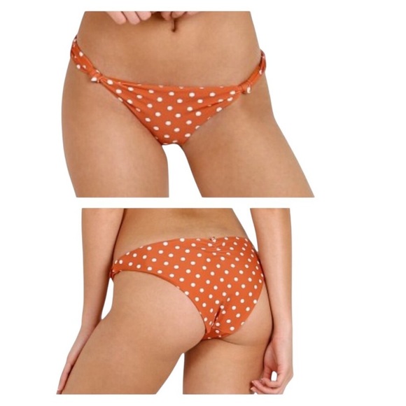 For Love And Lemons Other - For Love & Lemons Tropicana Knot Bikini Bottom Polka Dot NWT
